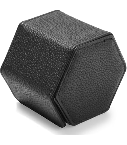 LUCRIN トラベルウォッチケース　ブラウン　レザー Amazon.co.jp: Lucrin トラベルウォッチケース ダークブラウン